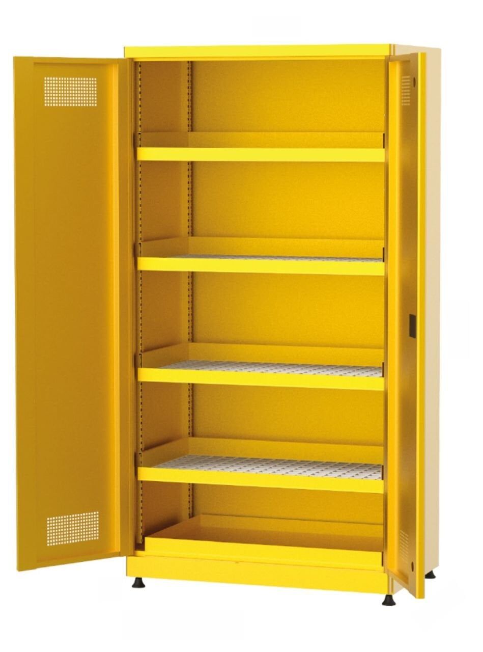 GLS Garaj 7470 Kimyasal Malzeme Dolabı 4 Raflı