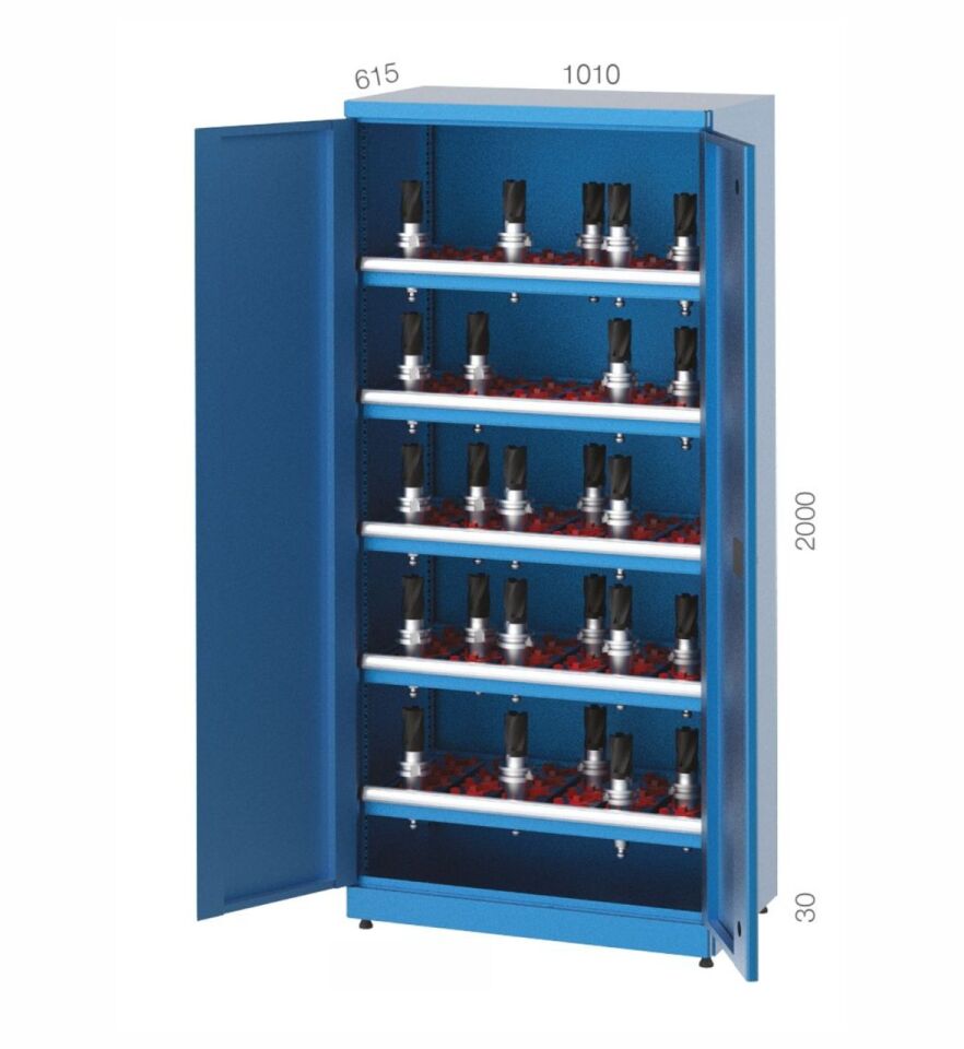 GLS Garaj 2150 CNC Takım Dolabı 5 Adet CNC Takım Raflı