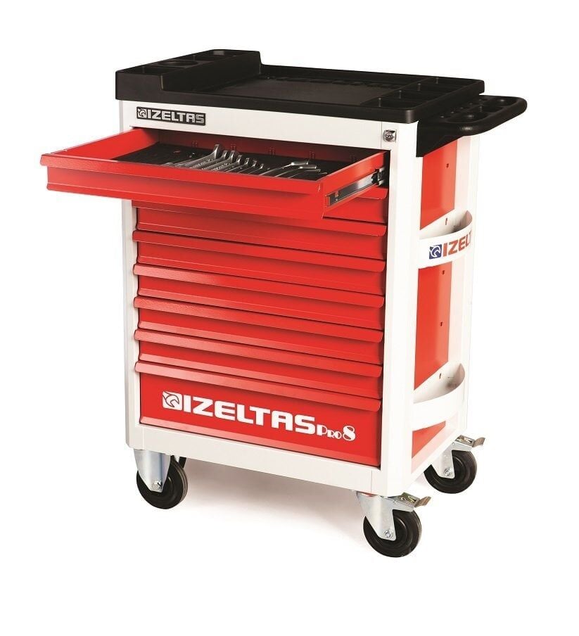 İzeltaş 8241 00 1209 Pro Takım Dolabı Dolu 206 Parça