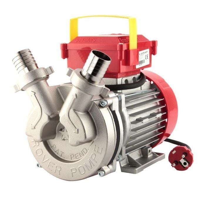 Rover Pompe Novax 25B Elektrikli Yağ Transfer Pompası Sıcağa Dayanıklı 40 Lt