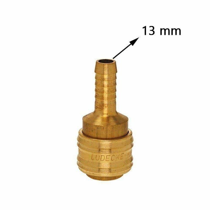 Lüdecke ES13T Stoper Kaplin Hava Hortum 13 mm