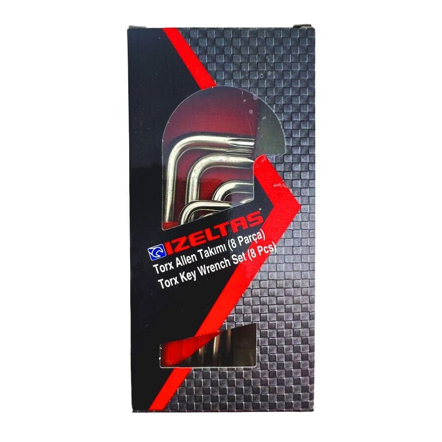 İzeltaş 4910 00 7108 Torx Allen Anahtar Takımı 8 Parça