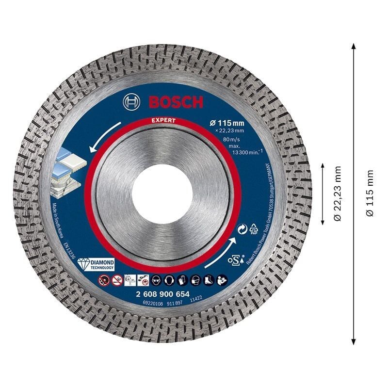 Bosch Expert HardCeramic Elmas Kesme Diski 115x22,23 mm