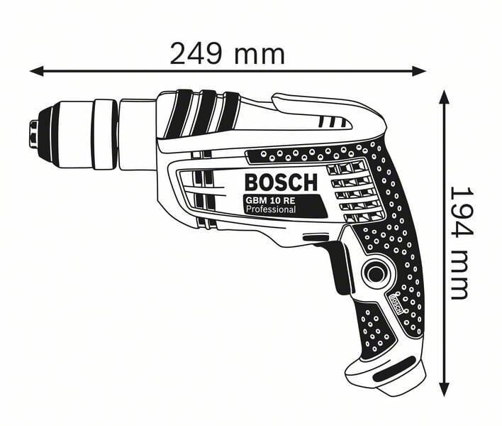 Bosch GBM 10 RE Darbesiz Matkap 600 Watt