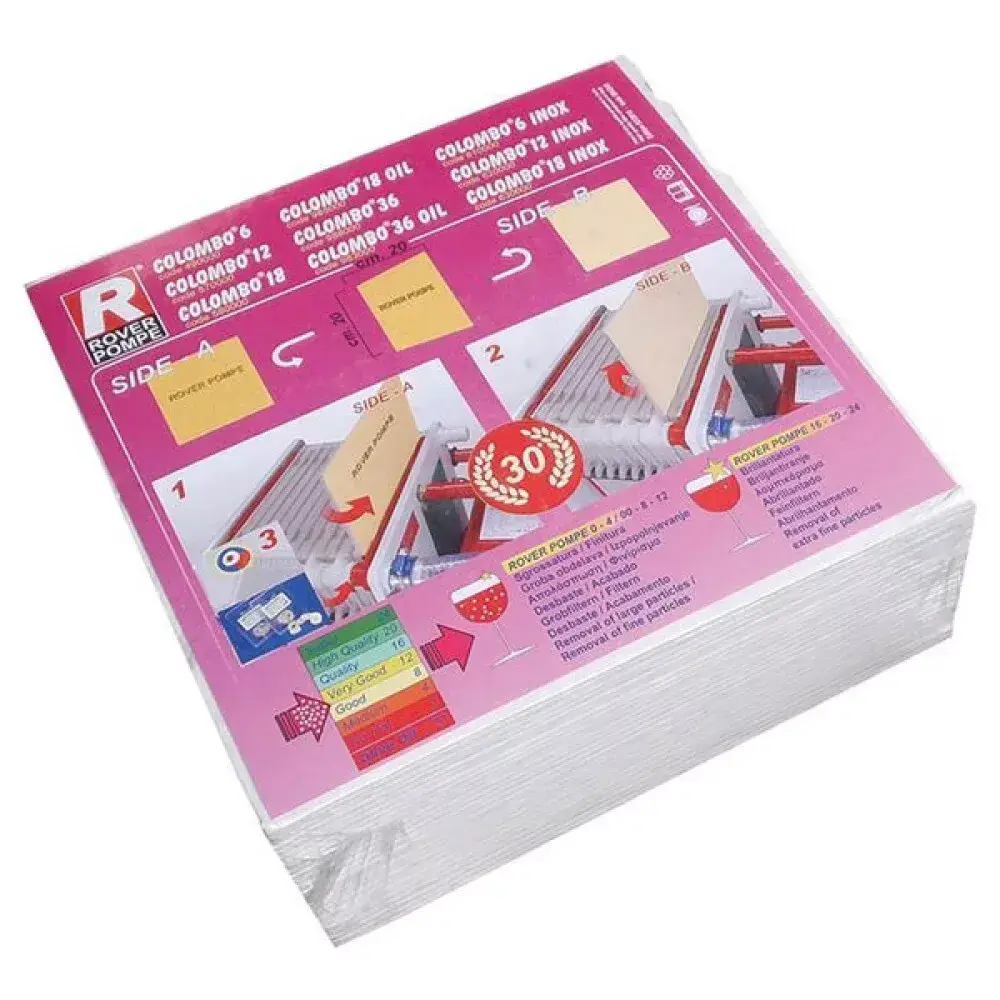 Rover Pompe Sıvı Gıda Filtre Plakası 10 Mikron