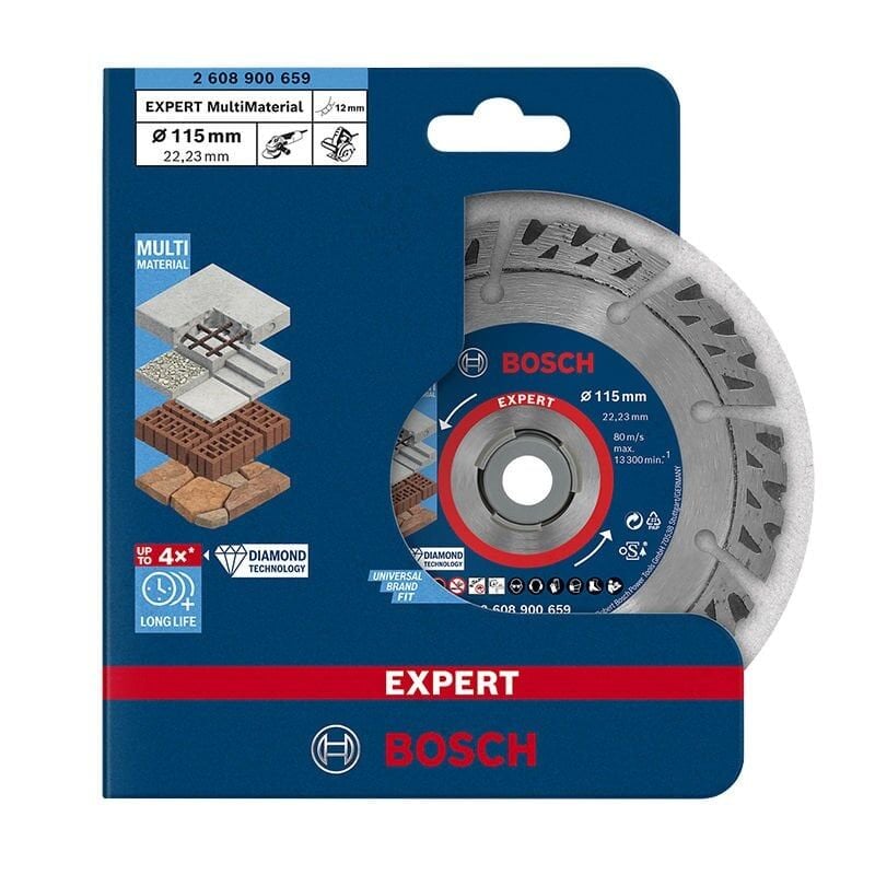 Bosch Expert Multimaterial Elmas Kesme Diski 115x22,23 mm