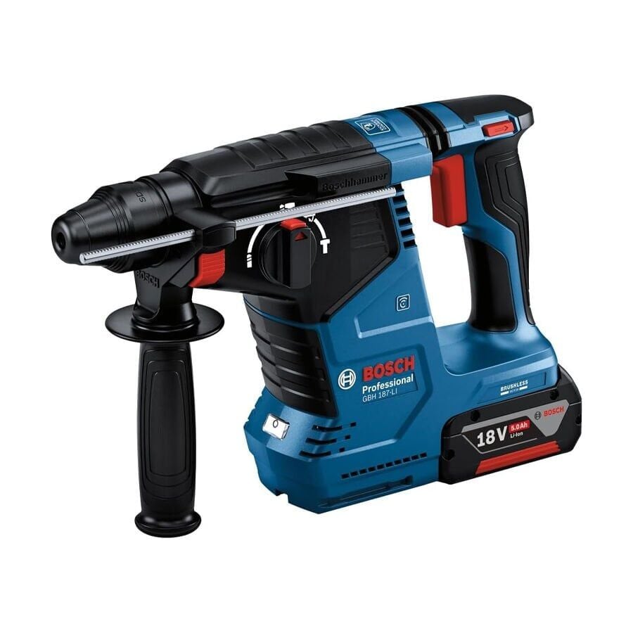 Bosch GBH 187-LI Akülü Kırıcı Delici SDS Plus 18 Volt 5 Ah
