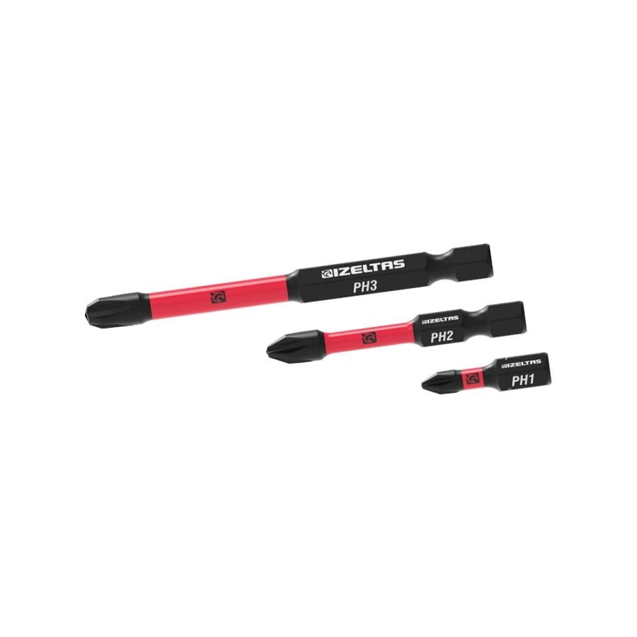 İzeltaş Darbeli Pozidriv Bits Uç  1/4''