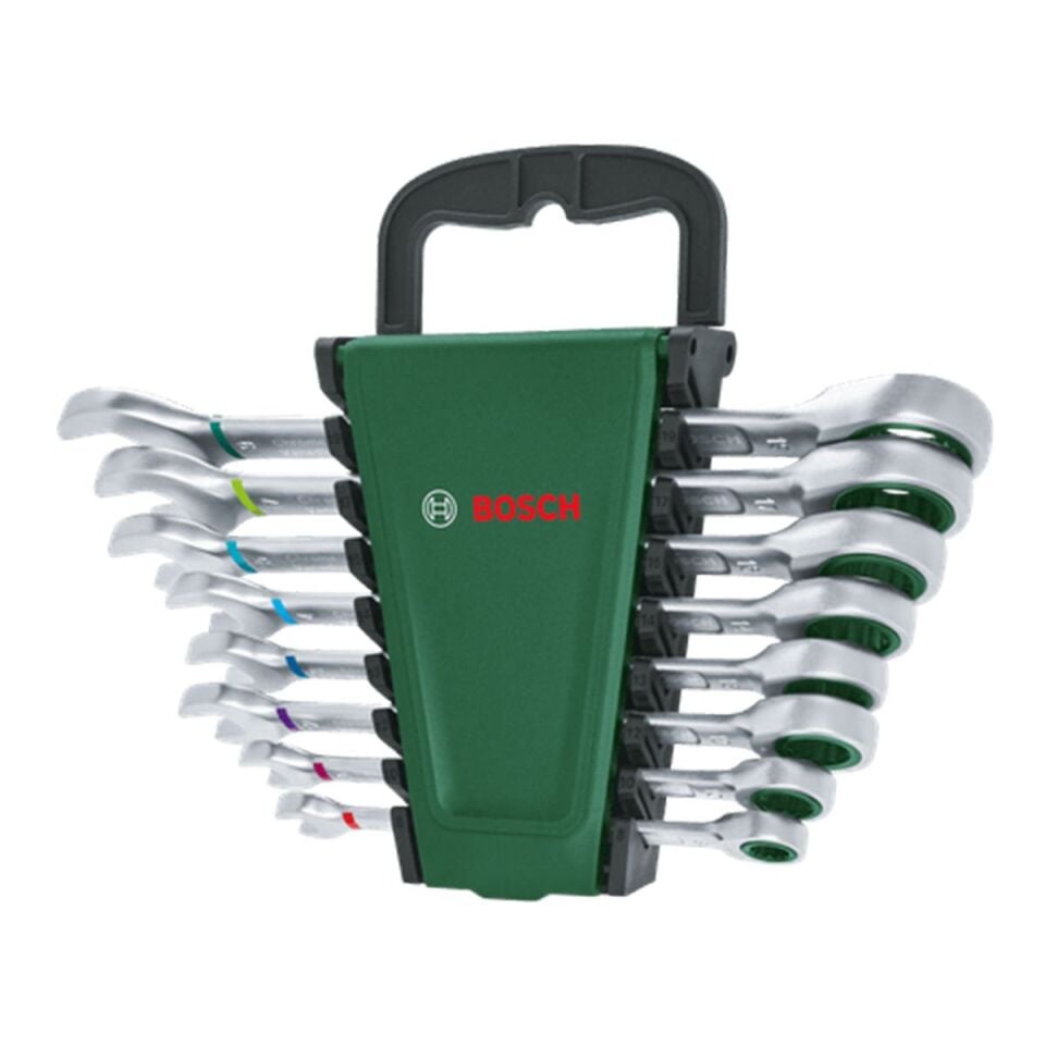 Bosch 1600A027PS Cırcırlı Kombine Anahtar Seti 8 Parça