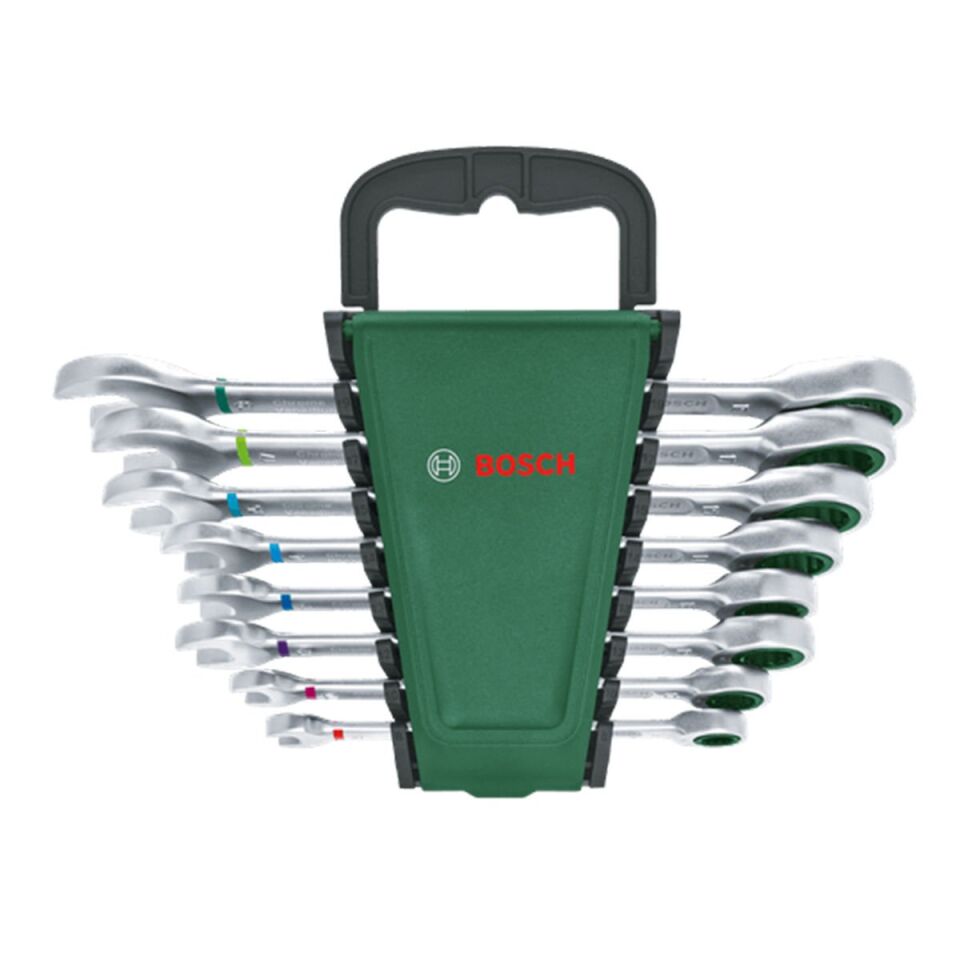 Bosch 1600A027PS Cırcırlı Kombine Anahtar Seti 8 Parça