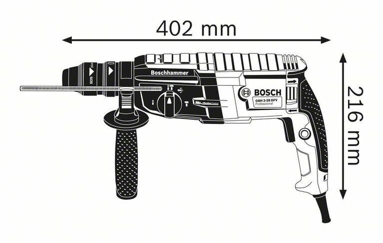 Bosch GBH 2-28 F Profesyonel Kırıcı Delici Matkap 880 Watt