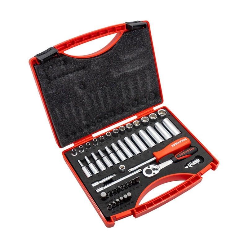 İzeltaş 14000 00 5131 Altı Köşe Lokma Anahtar Takımı 1/4'' ve Bits Set 48 Parça