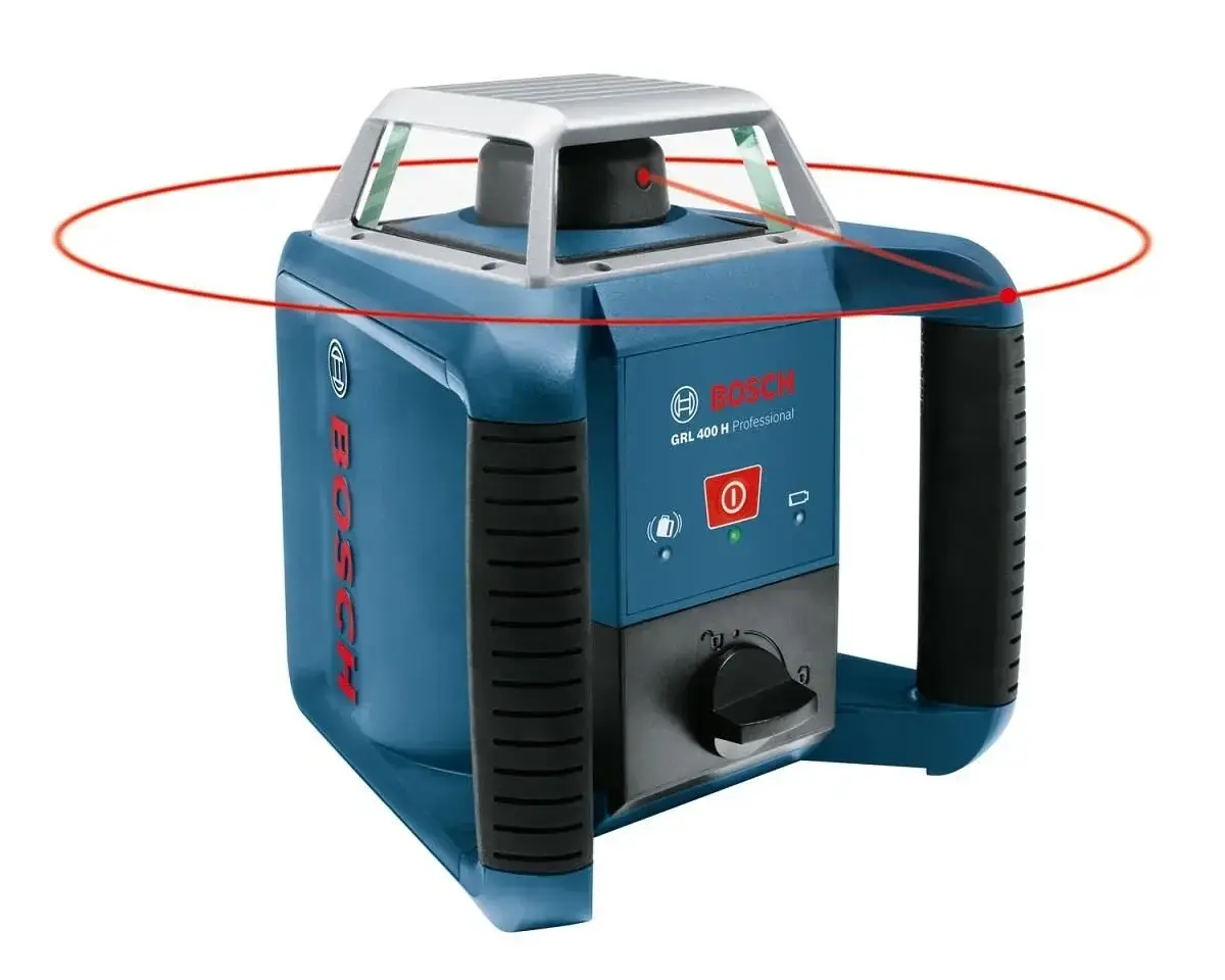 Bosch GRL 300 HV + LR 1 Rotasyon Lazeri Şarj Edilebilir Pilli L-BOXX Set