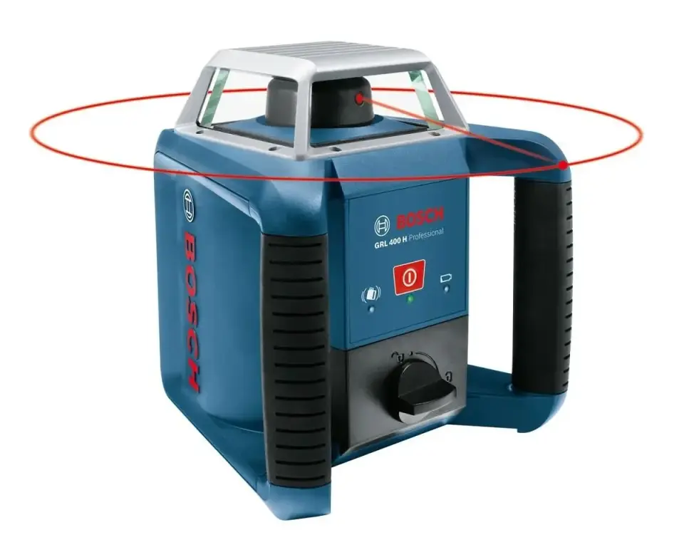 Bosch GRL 300 HV + LR 1 Rotasyon Lazeri Şarj Edilebilir Pilli L-BOXX Set