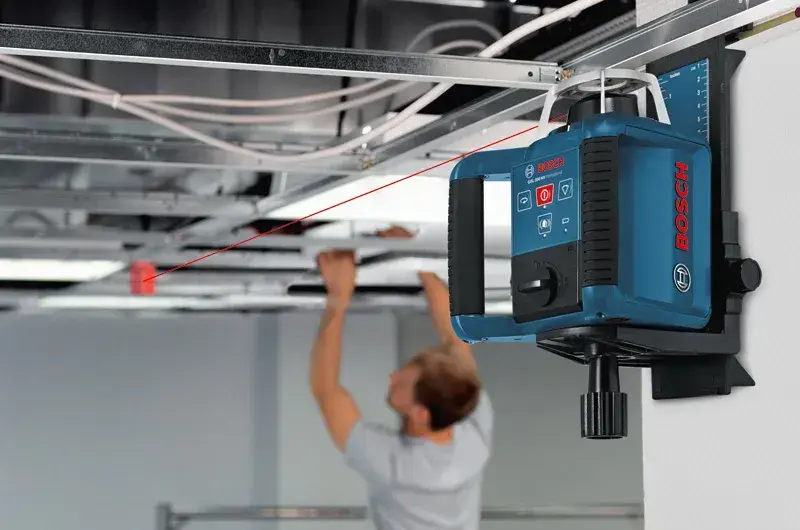 Bosch GRL 300 HV + LR 1 Rotasyon Lazeri Şarj Edilebilir Pilli L-BOXX Set