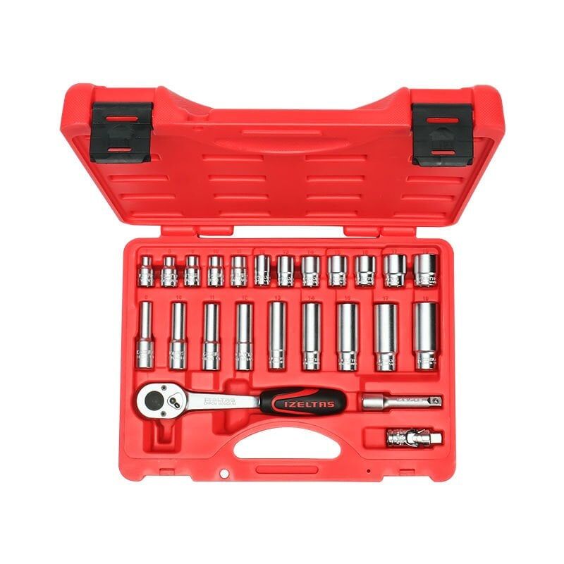 İzeltaş 14000 00 5134 Altı Köşe Lokma Anahtar Takımı 3/8” 24 Parça