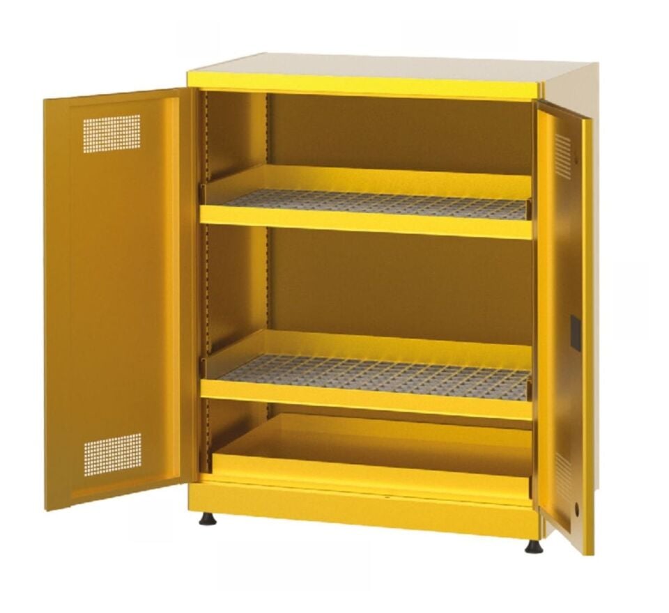GLS Garaj 7465 Kimyasal Malzeme Dolabı 2 Raflı