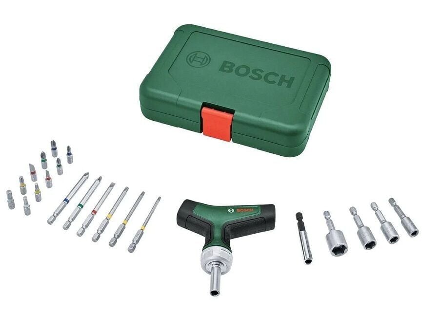 Bosch 1600A02Z9T  T Tipi Cırcırlı Tornavida Seti 22 Parça