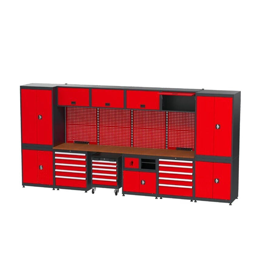 GLS Garaj 8965 Çalışma Tezgahı Malzeme Dolaplı Takım Arabalı