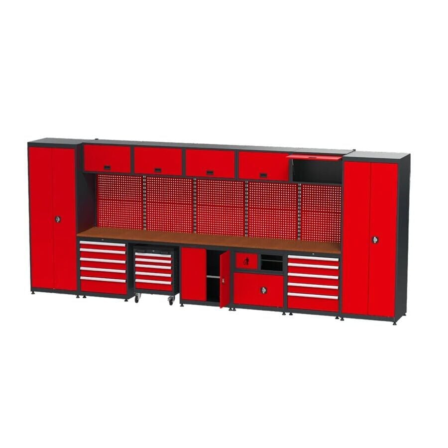 GLS Garaj 8975 Çalışma Tezgahı Malzeme Dolaplı Takım Arabalı