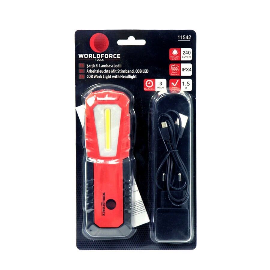 Worldforce 11542 Şarjlı El Lambası Ledli 240 Lümen