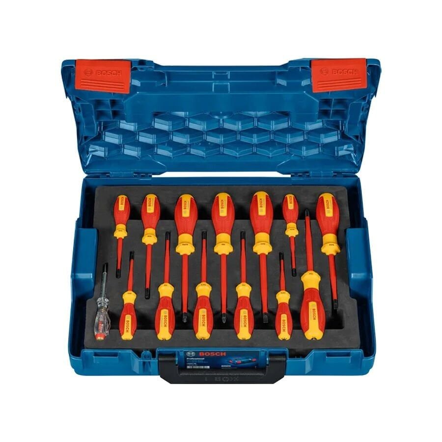Bosch 1600A02NF9 VDE Tornavida Seti Karışık 14 Parça