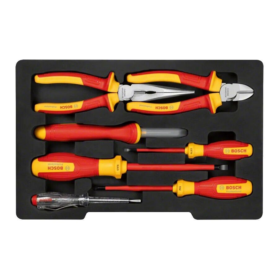 Bosch 1600A02NG3 VDE Karışık El Aleti Seti 7 Parça