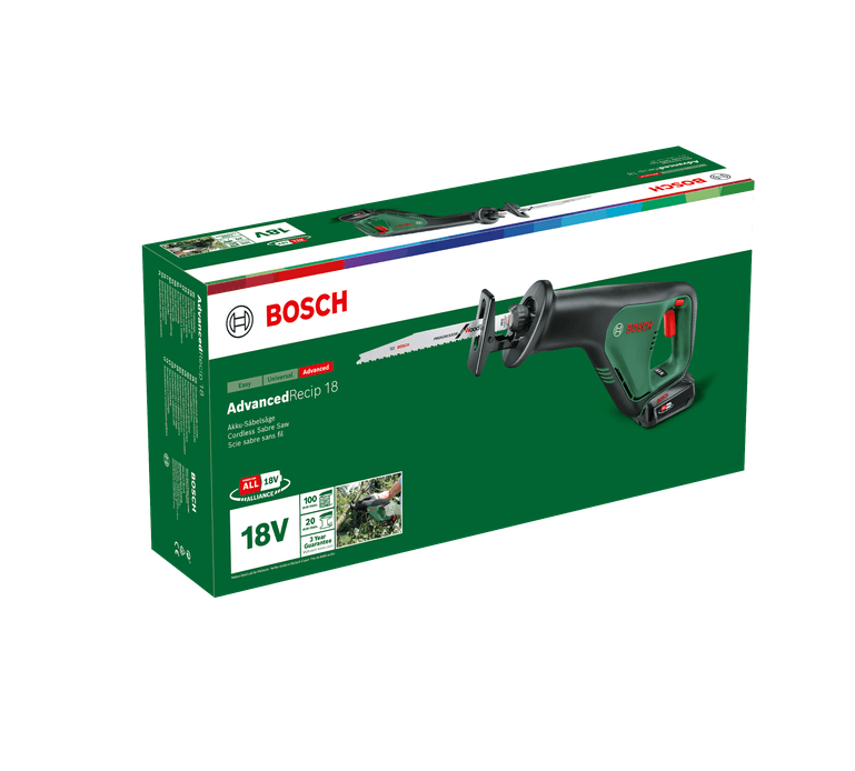 Bosch AdvancedRecip 18 Akülü Panter Testere 18V