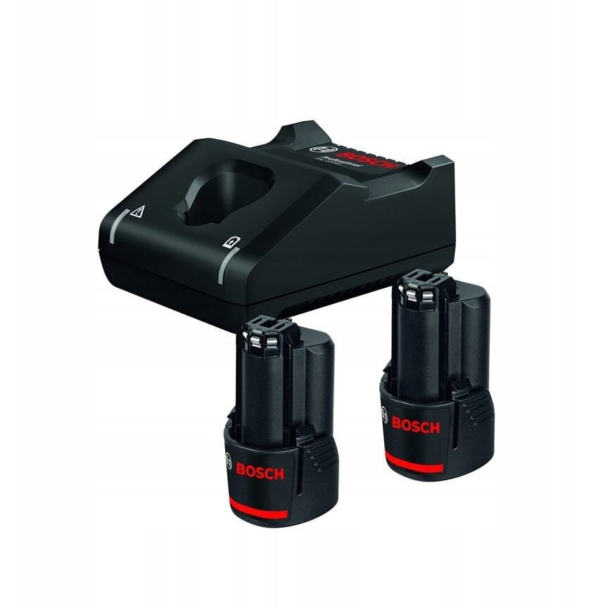 Bosch GAL 12V-40 Şarj Cihazı + 2 X GBA 12V 2.0Ah Yedek Akü-Yedek Batarya