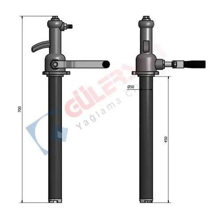 Gülersan 4018 Mekanik İnce Yağ Turlu Valvolin Pompası 18 Lt