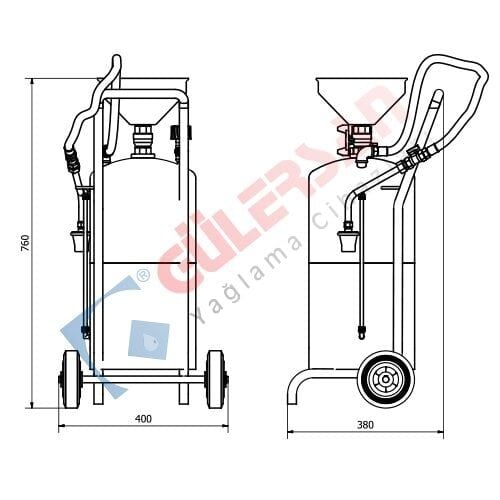 Gülersan 4620 Havalı Yağ Dağıtıcısı 24 Lt