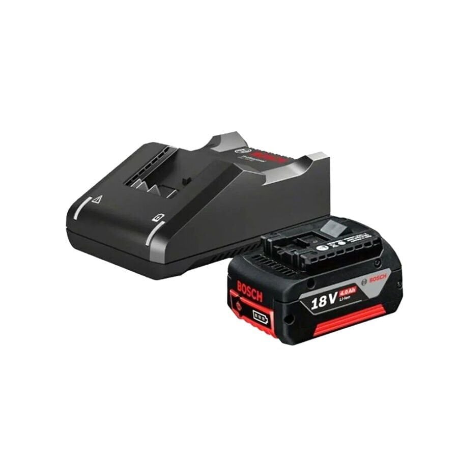 Bosch GAL 18V-40 Şarj Cihazı + 1 X GBA 18V 4.0Ah Yedek Akü-Yedek Batarya