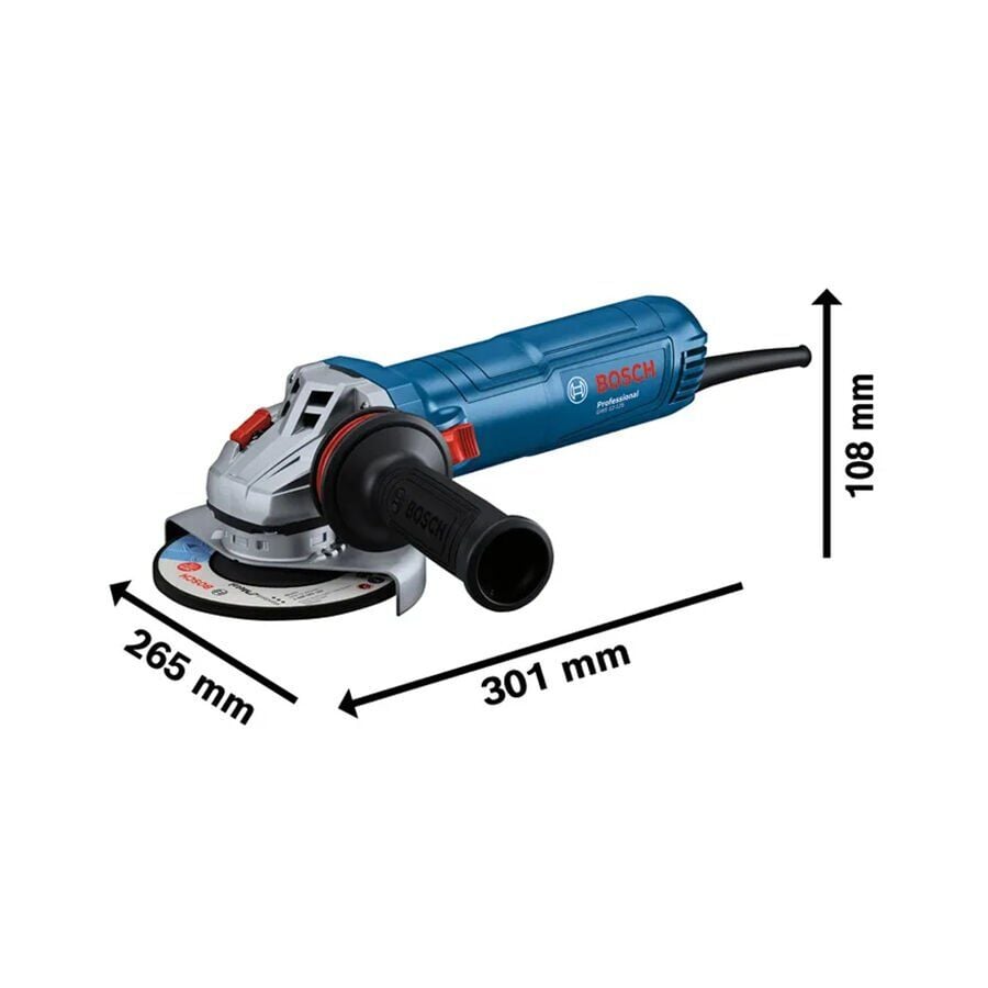 Bosch GWS 12-125 Avuç Taşlama Makinesi 1200 Watt 125 mm