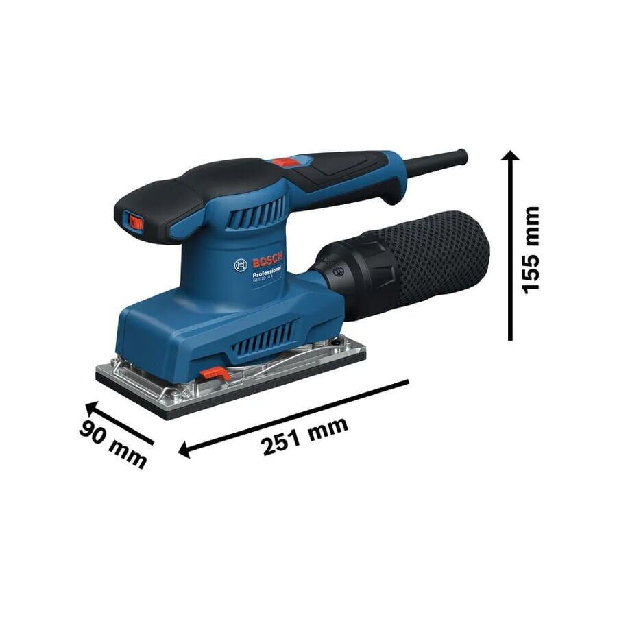 Bosch GSS 20-18 A Titreşimli Zımpara Makinesi 200 Watt